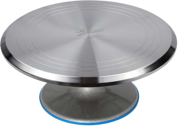Revolving Cake Decorating Stand, 615 12" Round, Aluminum Base